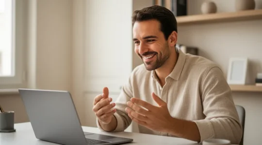 Closer éthique en visioconférence avec posture d'écoute bienveillante